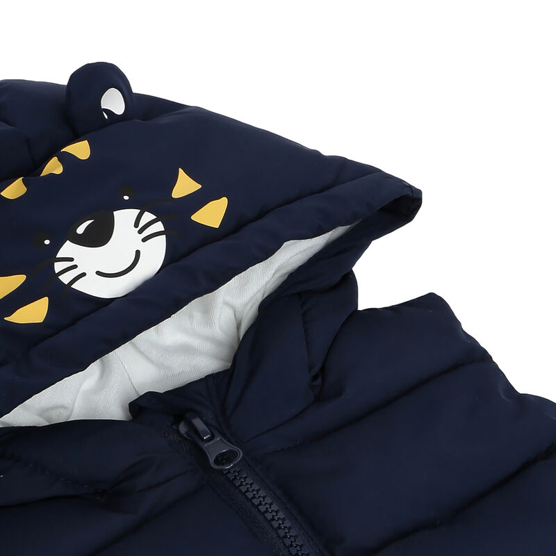 Boys Dark Blue Solid Vest image number 2